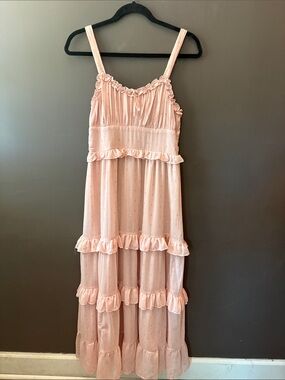 dolman sleeve maxi dress Pink V-Neck Maxi Dress with Dolman Sleeves
